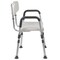 Emma and Oliver 300 Lb. Capacity Quick Release Back & Arm Shower Chair